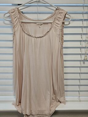 Maurices Blush Pink Ruffle-Trim Sleeveless Camisole